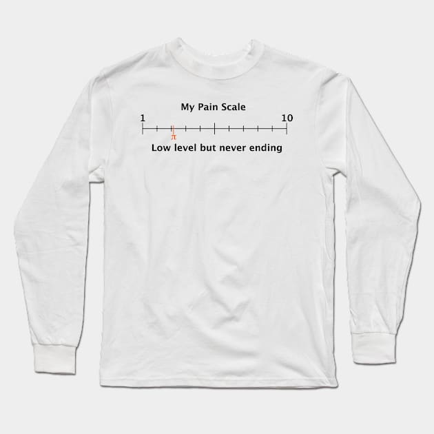 Pain Scale: Pi Long Sleeve T-Shirt by StillInBeta